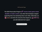 GOG ha emprendido un importante esfuerzo de conservación de juegos (fuente de la imagen: GOG)