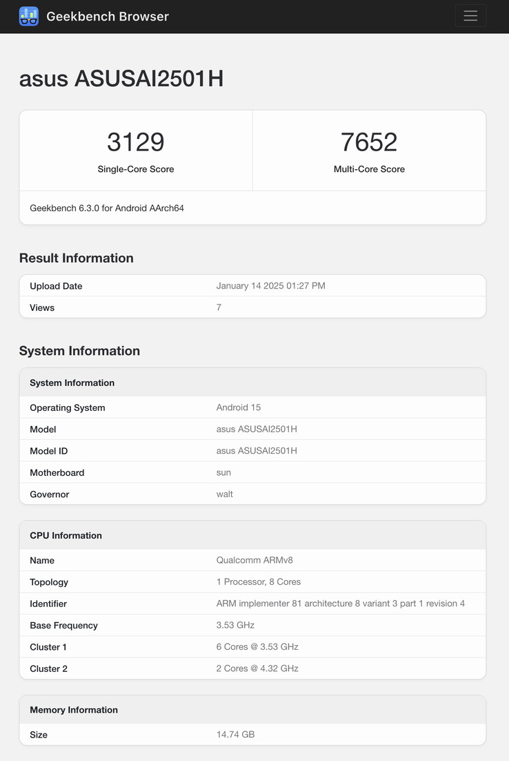 (Fuente de la imagen: Geekbench)