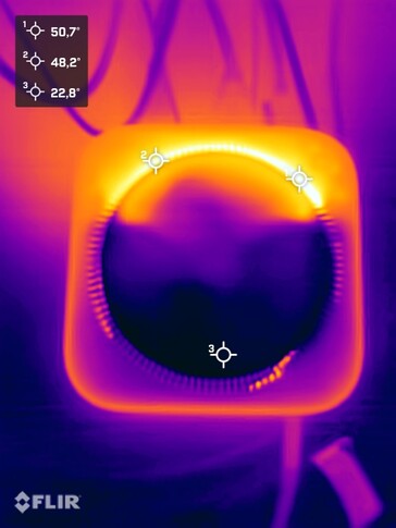 Prueba de tensión de temperaturas superficiales (abajo)