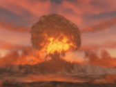 Imagen de la bomba nuclear en la secuencia de introducción de Fallout 4