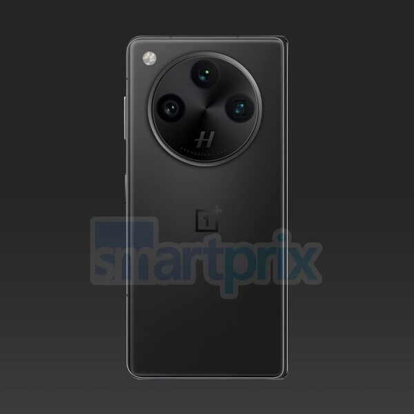 El render del OnePlus Open 2 muestra una configuración de cámara reorganizada. (Fuente de la imagen: Smartprix)