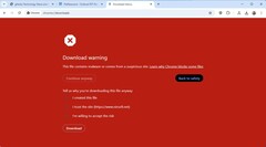 Advertencia de seguridad a pantalla completa en Google Chrome (Fuente de la imagen: gHacks Technology News)