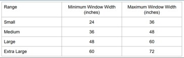 Las cortinas de la serie C de Mado pueden adaptarse a ventanas de 24 a 72 pulgadas de ancho y hasta 84 pulgadas de alto. (Fuente de la imagen: Mado Dynamic)