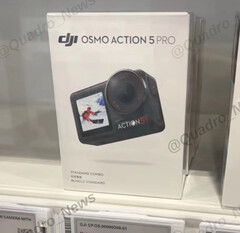 Es probable que DJI venda la Action 5 Pro con varios paquetes de accesorios &quot;combo&quot;. (Fuente de la imagen: @Quadro_News)