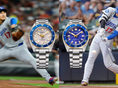 En la imagen, los Seiko Prospex SBDC222 y SBDC224 frente a dos fotos de Shohei Ohtani.
