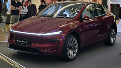 Nuevo Tesla Model Y en color Ultra Red (Fuente de la imagen: Sawyer Merritt/X)