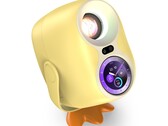 El proyector portátil Full HD Acer C350e presenta una atractiva combinación de colores que recuerda a un patito.