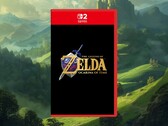Maqueta de la caja de la reedición de «Zelda: Ocarina of Time» para Switch 2