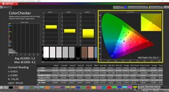 CalMAN ColorChecker (Perfil: sRGB, Espacio de color: sRGB)