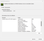 Información del sistema Nvidia