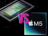 RTX Spark de Nvidia frente al M5 Pro de Apple (en la imagen, un chip de la familia M5).