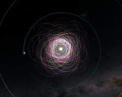 Si se conoce la órbita exacta, se podrá saber más sobre la naturaleza de los asteroides. (Fuente de la imagen: ESA/Gaia/DPAC)