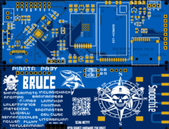 Render de Bruce PCB v1 Smoochiee (Fuente de la imagen: PCBWay)