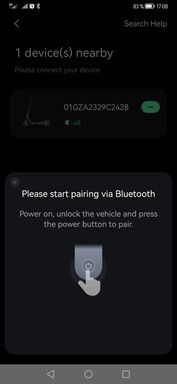 Ahora busque el dispositivo (Bluetooth + GPS)