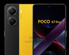 Xiaomi volverá a su icónico Poco amarillo con el Poco X7 Pro. (Fuente de la imagen: 91mobiles - editado)