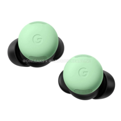 Los Pixel Buds Pro 2 en su reputado colorway &#039;Wintergreen&#039;. (Fuente de la imagen: @OnLeaks &amp;amp; Android Headlines)