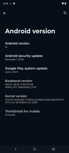 Motorola Moto G75 software