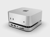 El último producto de RayCue es una solución bastante compacta para añadir más puertos y almacenamiento al nuevo Mac mini. (Fuente de la imagen: RayCue)