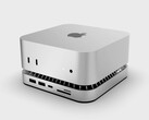 El último producto de RayCue es una solución bastante compacta para añadir más puertos y almacenamiento al nuevo Mac mini. (Fuente de la imagen: RayCue)