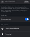 La próxima función de detección de sonido de alarma de humo Philips Hue Secure. (Fuente de la imagen: Philips Hue)