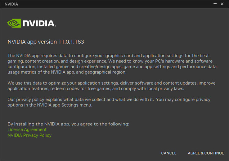 Por fin está disponible la versión oficial de la app de Nvidia (Fuente de la imagen: Propia)