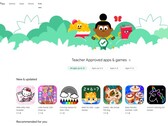 La sección infantil en Google Play (Fuente de la imagen: Propia)