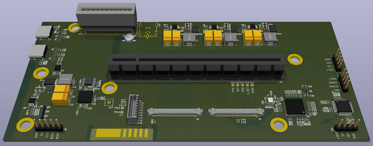 La placa de circuito impreso (Fuente de la imagen: repositorio GitHub de Osy)