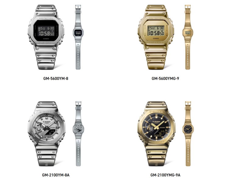 Los relojes Casio G-Shock Fine Metallic se han lanzado en el Reino Unido. (Fuente de la imagen: Casio)