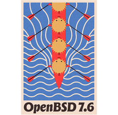 Póster oficial de OpenBSD 7.6 (Fuente de la imagen: OpenBSD)