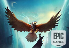 El Falconeer ya puede descargarse gratuitamente en la Epic Games Store y conservarse indefinidamente. (Fuente de la imagen: Tomas Sala / Epic Games Store - editado)