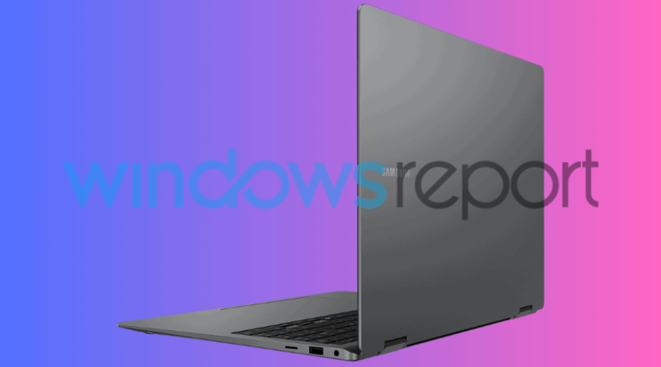 Samsung Galaxy Book 5 Pro 360 side (fuente de imagen Windows Report)