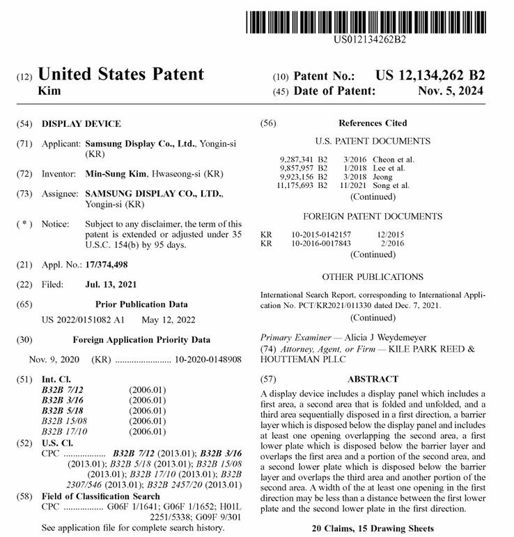 (Fuente de la imagen: Oficina de Patentes y Marcas de Estados Unidos)