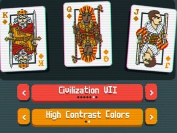 En la imagen: Personalización del mazo de Balatro, con la serie de juegos triple A Civilization (Fuente de la imagen: Captura de pantalla de Balatro en el juego)