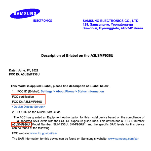 El Galaxy S25 Plus. (Fuente de la imagen: FCC)