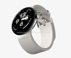 El Pixel Watch 3 XL no será tan grande como los smartwatches más grandes de Apple o Samsung. (Fuente de la imagen: @OnLeaks &amp;amp; Android Headlines)