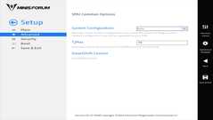 UEFI del Minisforo MS-A1