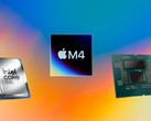 El Apple M4 aventaja al Core Ultra 9 285K y al Ryzen 9 9950X en el benchmark Geekbench 6 Single-Core. (Fuente de la imagen: Apple, AMD, Intel, Unsplash, editado)