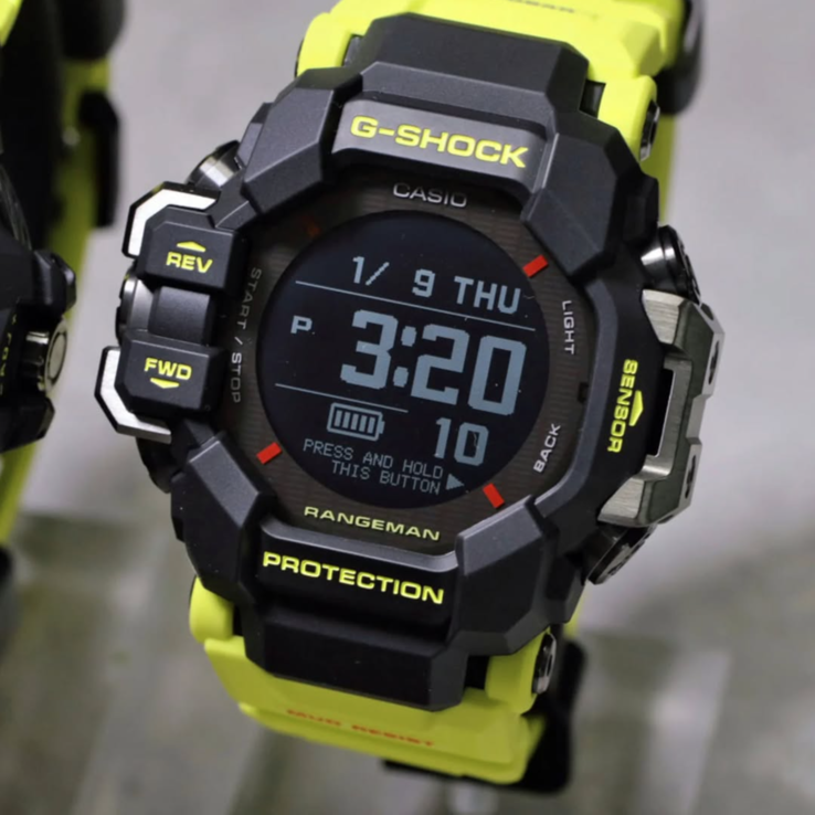 El Casio G-Shock GPR-H1000RY-1A9JF Rangeman es el más premium de los tres, con un precio de 73.700 yenes (~478 dólares). (Fuente de la imagen: @geesgshock en Instagram))