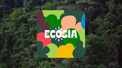 Ecosia es un motor de búsqueda que planta árboles con el dinero obtenido en las búsquedas de la gente (Fuente de la imagen: Ecosia)