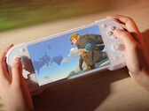 Kenji-NX v2.1.0 ya está disponible para su descarga. En la imagen: imagen editada que muestra el Konkr Pocket Fit ejecutando un juego de Nintendo Switch.