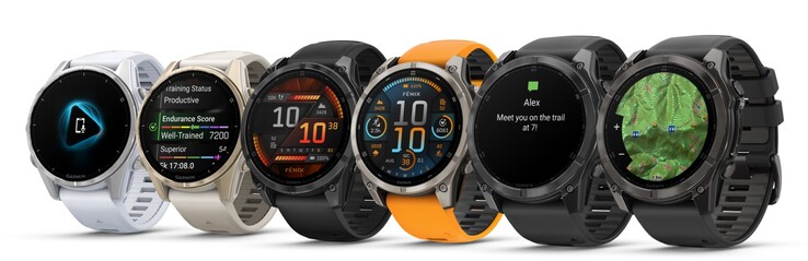 Variantes del Garmin Fenix 8 (Fuente de la imagen: Garmin)