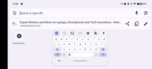 Gboard es el teclado por defecto