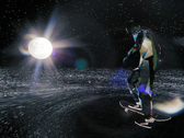 En la imagen, un fotograma del tráiler de Skate Story en el que aparecen la luna y el patinador. (Fuente de la imagen: Steam)