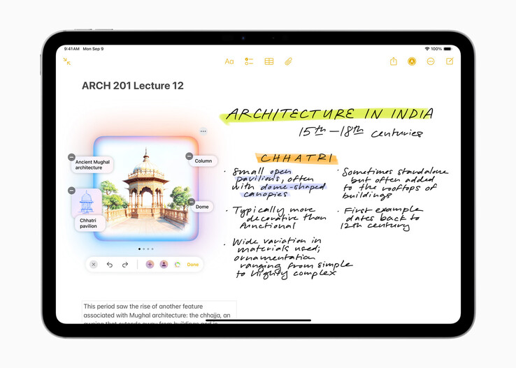 Con Image Wand, los propietarios de un iPad pueden transformar un boceto en "una imagen pulida" rodeándolo con un círculo. (Fuente de la imagen: Apple)