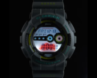 El reloj en colaboración Casio G-Shock x Suzuki GD-100 luce una retroiluminación personalizada con el emblema del rinoceronte Jimny. (Fuente de la imagen: Autorimessa)