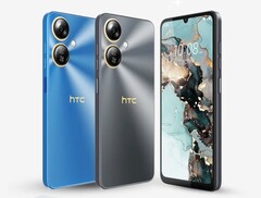 El HTC Wildfire E5 Plus está disponible en azul y negro. (Fuente de la imagen: HTC)