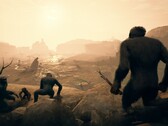 Una imagen del juego Ancestors: The Humankind Odyssey mostrando homínidos.
