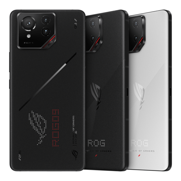 El Asus ROG Phone 9 está disponible en dos colores: Negro Fantasma y Blanco Tormenta (fuente de la imagen: Asus)