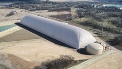 La burbuja gigante de dióxido de carbono que puede almacenar energía renovable durante al menos 10 horas. (Fuente de la imagen: Energy Dome)