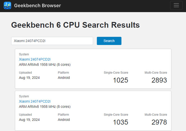 (Fuente de la imagen: Geekbench)